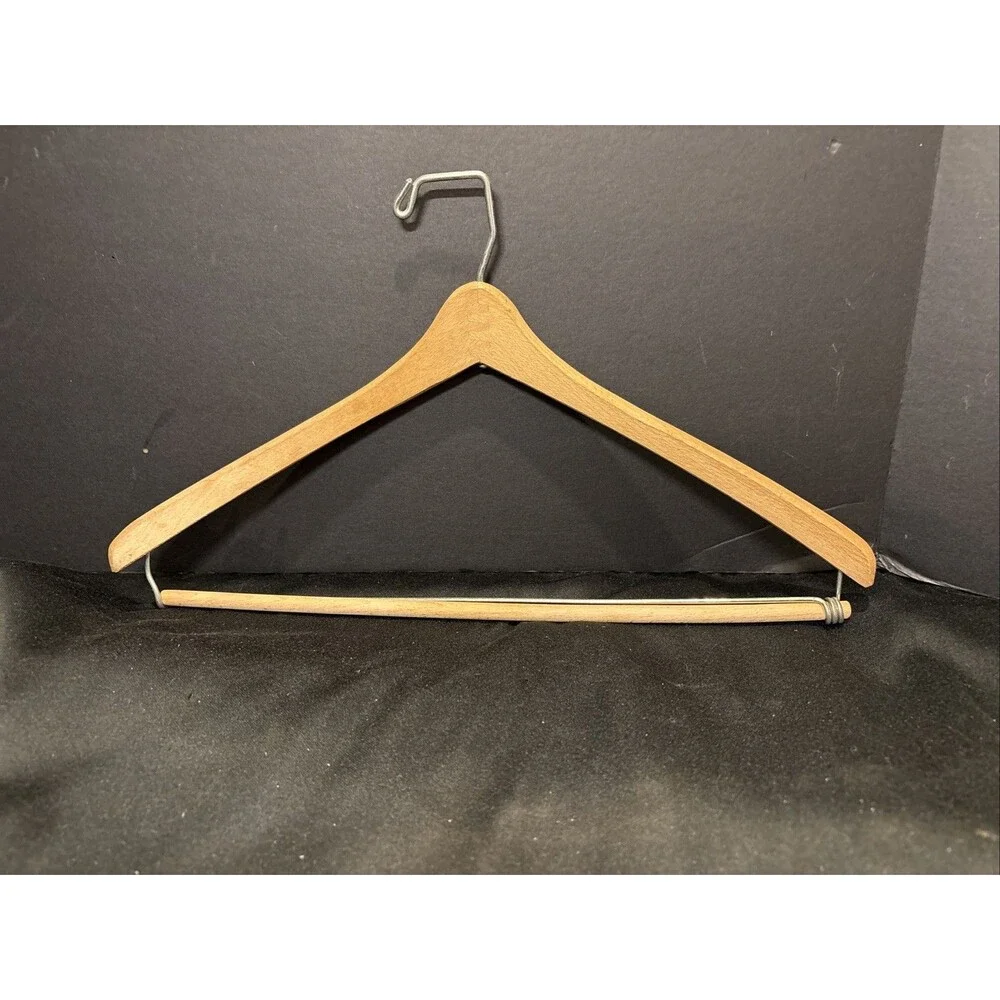 Lot of 3 Vintage Adult Size Wooden Hangers with 2 Different Kinds Wood Hangers